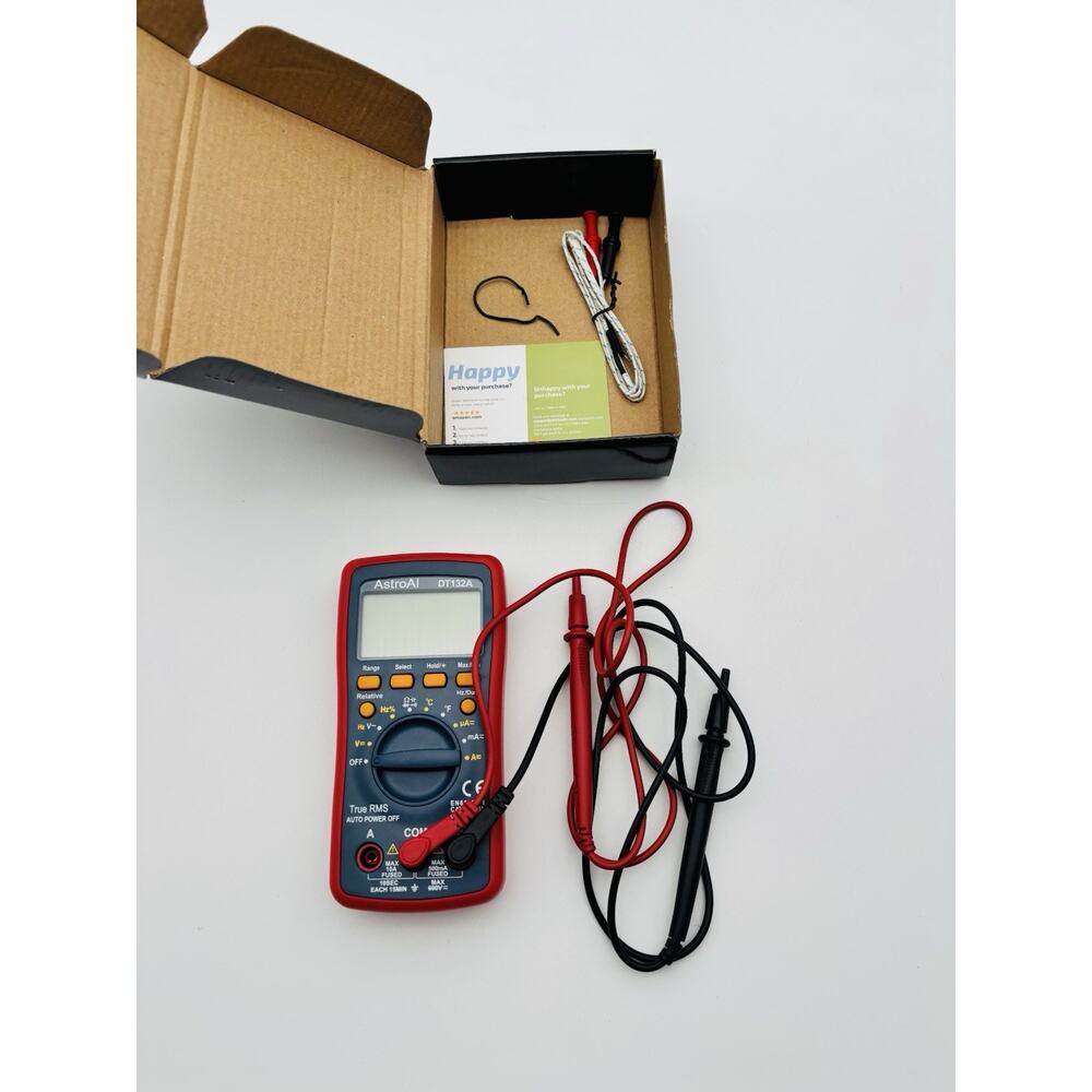 AstroAI DT132A Digital Multimeter New In Open Box Tested Works - Picture 5 of 16